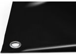 Telone Per Camion In Pvc 900G/M² (3M X 7M, Occhielli Rotondi Da 20Mm, Nero RAL9005) Al Metro Con/Senza Occhielli Telone Per Tetti Telone Per Camion Industriali Telone Per Campeggi Telone Di Protezione Telone Di Legno