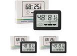 Mini Termometro Igrometro, Per Interni, Dispositivo Di Misurazione Digitale Lcd Della Temperatura E Dell'umidità Ambientale, Nero