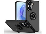 Per Xiaomi Poco X7 Pro 5G / Redmi Turbo 4 Q Series Shadow Design Tpu + Pc Custodia Protettiva Nera