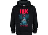 Amplified - Felpa Con Cappuccio "Jaws"" Per Uomo/Donna Unisex GD2670 (S) (Nero)"