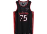 Amplified - Camicia Da Basket Da Uomo GD2706 (Xl) (Nero/Rosso)