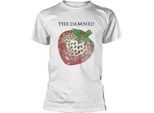 The Damned - Maglietta "Strawberries"" Per Uomo/Donna Unisex PH4601 (3XL) (Bianco)"