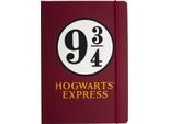 Harry Potter - Taccuino "Hogwarts Express"", Piattaforma 9 3/4, A5 PM11981 (Taglia Unica) (Rosso Vino/Nero/Oro)"