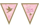 Amscan - Festoni, Prima Comunione - Fiocco, Nastro SG38533 (Taglia Unica) (Rosa)