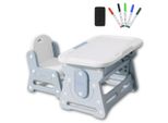 Tavolo Per Bambini Regolabile In Altezza Con Sedia - Piano Inclinabile - Ergonomico, Stabile E Sicuro - Set Da Tavolo Per Bambini Per Imparare, Dipingere E Mangiare