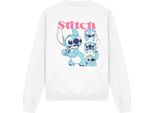 Lilo & Stitch - Felpa "100 Kisses"" Per Uomo/Donna Unisex TV19833 (M) (Bianco)"