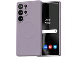Mercurio Magsafe Semi-Silicone Sam S25 Ultra S938 Liliowy Fiolet /Lilac Purple