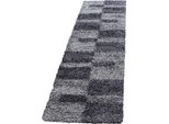 Tappeto A Pelo Alto Gala Grey 80 X 250 Cm