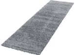 Tappeto A Pelo Alto Life Grigio Chiaro 80 X 250 Cm