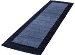 Tappeto A Pelo Alto Life Blu Navy 80 X 250 Cm