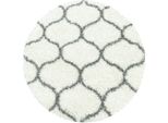 Tappeto A Pelo Alto Salsa Crema 200 Cm Rotondo