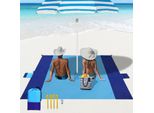 Tappetino Da Spiaggia Impermeabile Per Campeggio, Viaggi, Picnic - Pieghevole E Leggero, Dimensioni: 200X210Cm