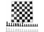 Set Di Scacchi Portatile In Plastica, Scacchiera Internazionale Per Viaggi E Giochi Di Società, Bianco