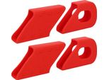 4 Protezioni In Silicone Per Le Pedivelle, Protezioni Per Le Pedivelle Della Bicicletta In Rosso, Accessori Antigraffio