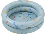 Piscina Gonfiabile Bambino Retrò Che Soffia Nuotare Famiglia Stile Carino Addensato Acqua Blu Dinosauro