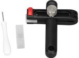 Taglierina Per Cinture In Pelle Con 3 Lame In Metallo Utensile Per Il Taglio Manuale Di Spessori Da 1 A 5,5 Mm E Larghezza Di 52 Mm