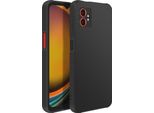 Avizar, Cover Per Samsung Galaxy Xcover 7 Pro, Silicone Morbido Opaco, Nero