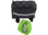 Borsa Portapacchi Posteriore Per Bicicletta Impermeabile Riflettente Con Grande Capacità Con Copertura Antipioggia Per Bici All'aperto 8L