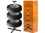 Luxtom | Albero Per Cerchioni, Per 4 Cerchioni O Pneumatici, 100 Kg, Fino A 225 Mm Di Larghezza, Supporto Per Pneumatici, Albero Per Pneumatici