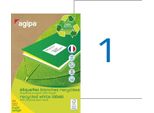 Etichette Multiuso Per Il Riciclaggio Agipa, 210 X 297 Mm, Bianco