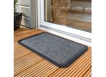 Zerbino Astra Per Interni Ed Esterni Border Star Grigio 40 X 60 Cm