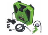 Fieldmann Fdak 201101-E Compressore D'aria Senza Olio E Serbatoio, Capacità Di Aspirazione: 180L/Min, Lunghezza Del Tubo In Pvc: 3M, 8 Pezzi Di Accessori