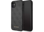 Guess Guhcn61G4Gfgr Iphone 11 / Xr 6,1Szary/Grigio Custodia Rigida 4G Metallo Oro Logo