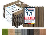 Piastrelle Piastrelle Per Terrazze Piastrelle Per Balconi Piastrelle Resistenti Alle Intemperie Mix Teak 30X30 Cm 11 Pezzi (1M²)
