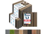 Piastrelle Piastrelle Per Terrazze Piastrelle Per Balconi Piastrelle Resistenti Alle Intemperie Mix Teak 30X30 Cm 22 Pezzi (2M²)