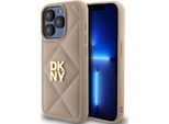 Dkny Dkhcp15Lpqdsle Iphone 15 Pro 6.1 BeżOwy/Beige Quilted Stack Logo