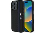 Bmw Bmhmp16X23Sheb Iphone 16 Pro Max 6,9 Czarny/Nero Custodia Rigida In Silicone Esagono Linea Blu Magsafe
