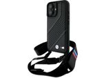 Bmw Bmhcp16S23Pscck Iphone 16 6.1 Czarny/Nero Custodia Rigida M Edition Carbon Stripe & Strap