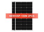 Pannello Solare Rigido, Potenza 100W, Alta Efficienza 21,8%, Silicio Monocristallino, Pannello Solare Rigido Da 200 W
