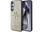 Custodia Guess Fissa Glitter Big 4G Metal Logo Do Samsung Galaxy S25 ZłOty