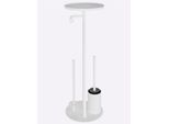 Badaccessoire-Set HEINE HOME, weiß, Glas, Chrom, Badaccessoires-Sets