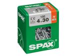 Set 150 Viti Spax Torx In Acciaio A Testa Svasata, Diam.4 Mm X L.30 Mm