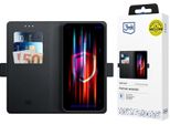 Kaardivahega MobiiliüMbris 3MK Redmi Note 14 Pro 5G/Poco X7 Wallet, Must