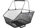 Fahrradkorb Fischer Fahrrad, Schwarz, Taschen, B/H/T: 47Cm X 34Cm X 28Cm, Metall, B:47Cm H:34Cm T:28Cm