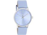 Quarzuhr OOZOO, blau (hellblau), Armbanduhren, Damen, Armbanduhr, Damenuhr, Lederarmband