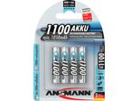 Ansmann Micro - Batteria 4 X Tipo Aaa - Nimh - (Ricaricabile) - 1100 Mah