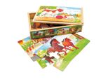 Bino Puzzle In Legno In Scatola Animali