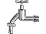 Rubinetto Da Giardino 1/2" Ottone Nichelato Bradas"