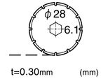 Nt Cutter H1311561 Nt Cutter Ersatzklinge BS-28P, Perforierschnitt