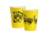 6 Bicchieri Di Carta Bvb Borussia Dortmund 500 Ml