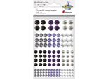 Cristalli Autoadesivi 3 Colori 120 Pz Titanio