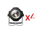 Luce Da Palcoscenico A Led, Compatibile Dmx, Doppia Opzione Di Potenza, Solo 4 Luci, Spina Ue