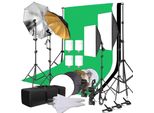 Set Fotografico, Ombrelli Softlight, Stativi Luminosi Regolabili, Set Per Studio Fotografico