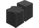 Vevor Piastrelle Ad Incastro 55 Pz. Piastrelle Per Pavimenti Piastrelle Per Pavimenti Drenanti, Piastrelle Per Pavimenti 30 X 30 Cm Piastrelle Per Pavimenti Quadrati Per Esterni Terrazza Piastrelle Per Pavimenti In Pvc Bagno, Toilette, Nero