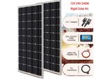 Pannello Solare, Design Resistente, Alta Efficienza, Kit Solare 12V 240W