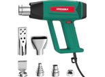 Pistola Ad Aria Calda, 1800 W, Da 60℃ A 600℃, Flusso D'aria Fino A 500 L/Min, Design Ergonomico, Protezione Da Sovraccarico